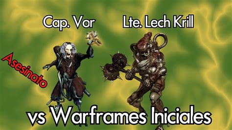 Warframe Asesinato Solo Cap Vor Y Lte Lech Krill Excalibur Mag Volt Youtube