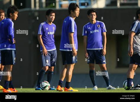 L R Takuya Iwanami Naomichi Ueda JPN MAY 13 2015 Football