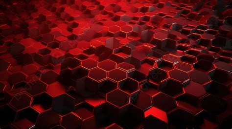 Abstract Red Hexagon Background Rendered In 3d Honeycomb Hexagon Abstract Hexagon Background