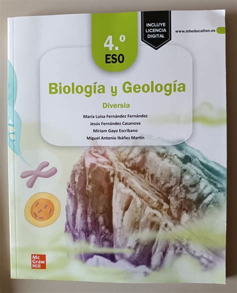 Libro Nuevo Biología Y Geología 4º Eso Mcgraw Hill De Segunda Mano Por