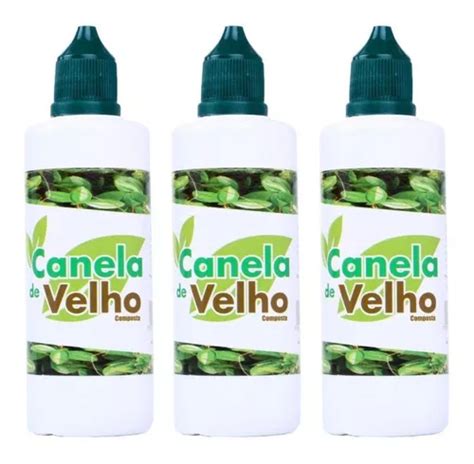 Kit 3 Canela De Velho Em Gotas 100ml Parcelamento Sem Juros