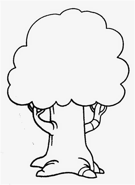 gambar lukisan pokok sketch coloring page