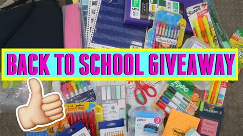 Closed 🎉💁🏻‍♀️ Back To School Supplies Haul Giveaway 2018 Style