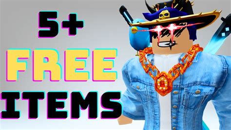 GET THESE 5 FREE ITEMS How To Get Free Roblox Items Free Items