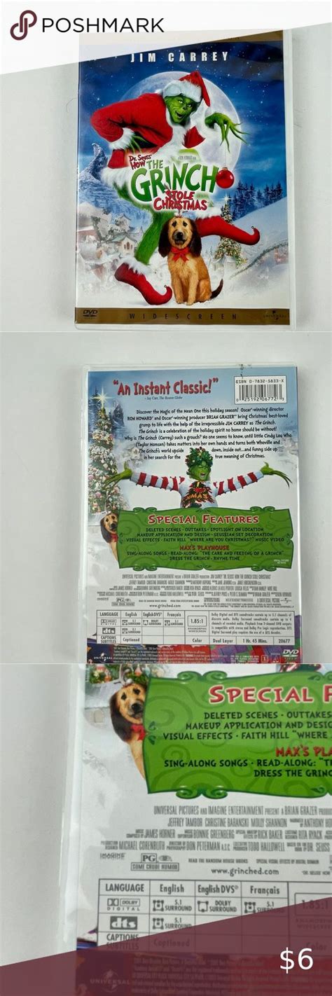 Dr Seuss How The Grinch Stole Christmas Dvd Widescreen Collectors Edition