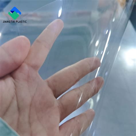 Jiangtai Plastic 0150 Micron Clear Transparent PVC Rigid Sheet For