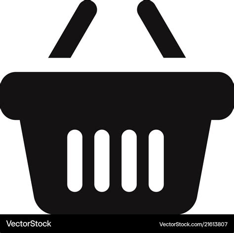 Shopping Basket Icon Royalty Free Vector Image