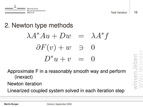 Ppt Total Variation And Related Methods Numerical Schemes Powerpoint