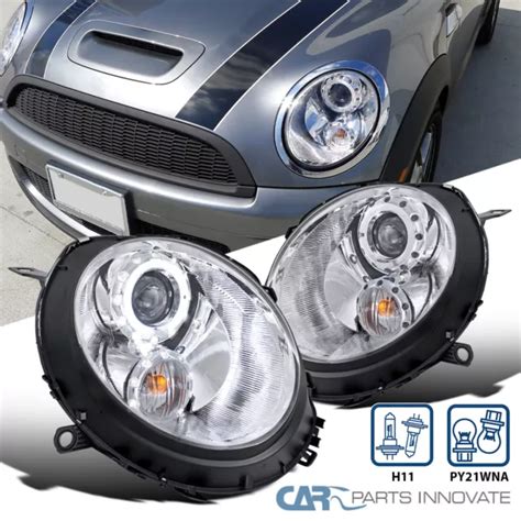 Fits Mini Cooper S R Led Halo Projector Headlights Head