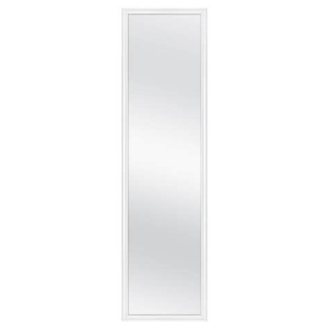 13.5" X 49.5" Framed Door Mirror White - Room Essentials™: Modern Style ...