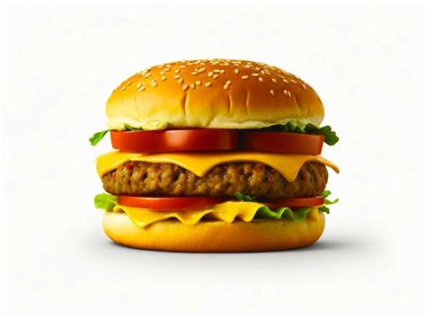 Premium Photo Photo Beef Burger On White Background