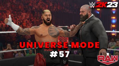 WWE 2K23 UNIVERSE MODE 57 Solo Sikoa I Samoan Spike Na Triple H