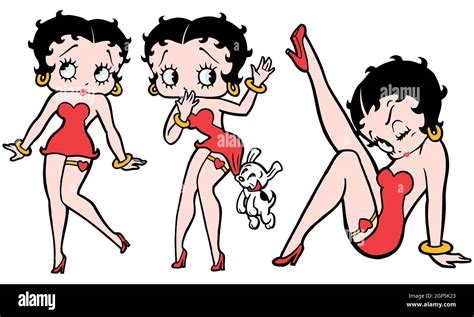 Betty Boop, 1930s animated character Stock Photo - Alamy