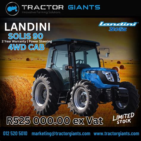 Landini Solis 90 4×4 Cab Tractor Giants