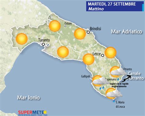 Il Tempo Oggi 27 Settembre Mesagnesera It