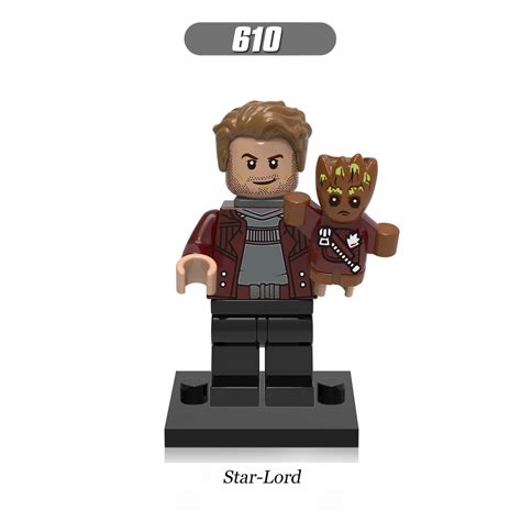 Minifiguras Guardianes De La Galaxia Star Lord Ayesha Yondu Drax The