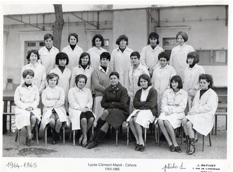 Photo De Classe Philo 1 De 1965 Lycée Clément Marot Copains Davant