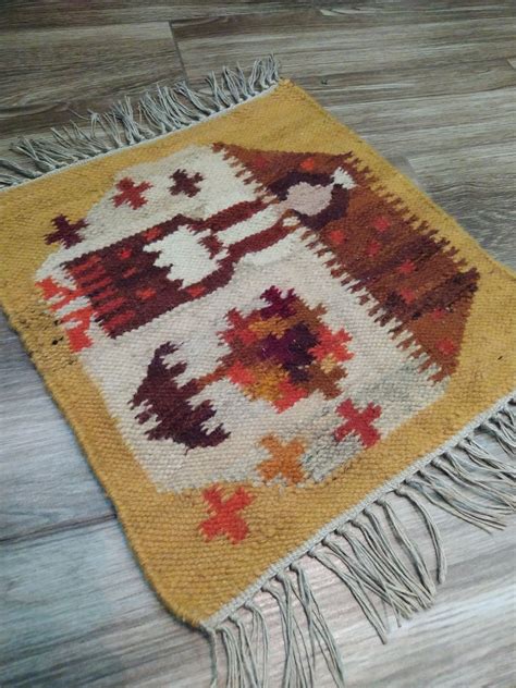 Kilim Gobelin We Niany Dywan Vintage Retro Boho Etno Kolekcje Hobby