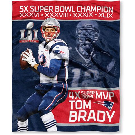 NFL OFFICIAL National Football League Players Association Super Bowl LI MVP "Tom Brady" New ...