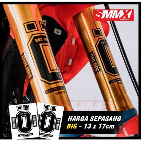 Jual Sicker Stiker Shock Usd Se Ohlins Pressurized Big Shopee Indonesia