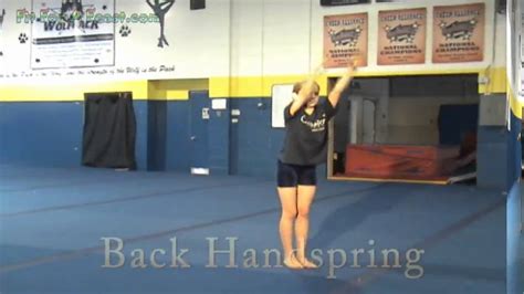 Video Guide To Cheerleading Tumbling Moves Tumbling For Dance