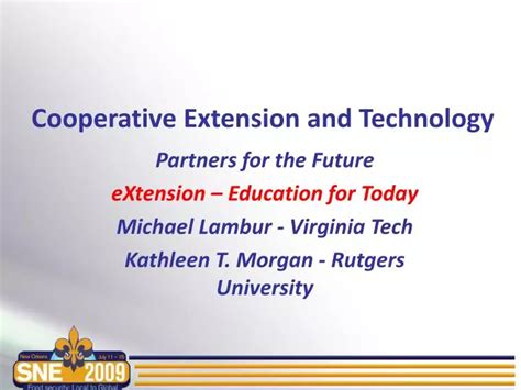 Ppt Cooperative Extension And Technology Powerpoint Presentation