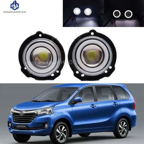 Pieces Car Fog Light Led Angel Eye Drl Daytime Running Lamp V High