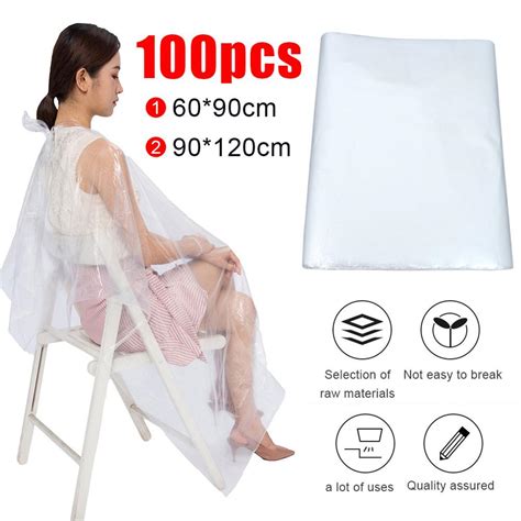 Pcs Disposable Hairdressing Capes Waterproof C Grandado