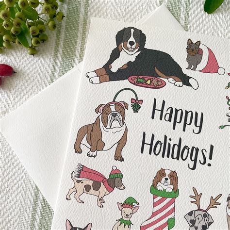 Dog Christmas Greeting Card — Amy Richards Illustration