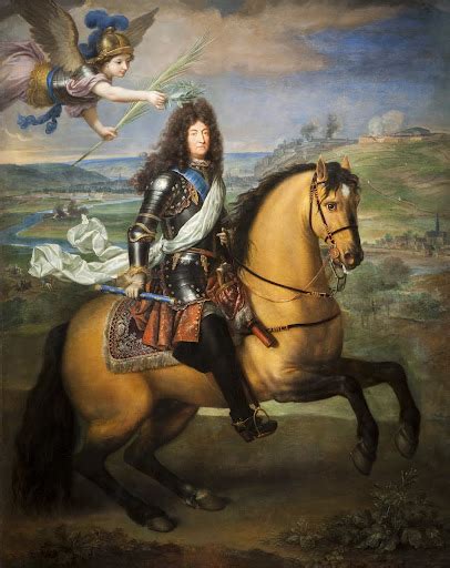 Equestrian Portrait Of Louis XIV In Front Of Namur Pierre Mignard