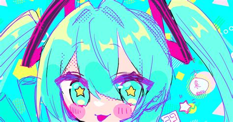 初音ミク オリミクちゃん 宮園のイラスト Pixiv