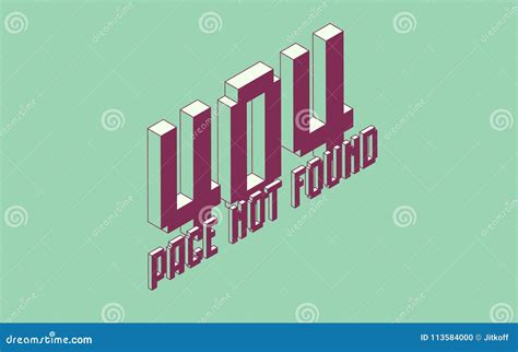 Page not found design. stock vector. Illustration of design - 113584000