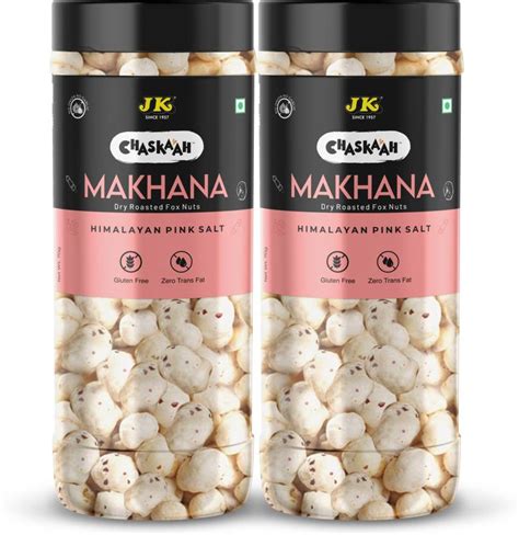 Chaskaah Pink Salt Makhana 70g Foxnuts Phool Makhana Vegan Gluten