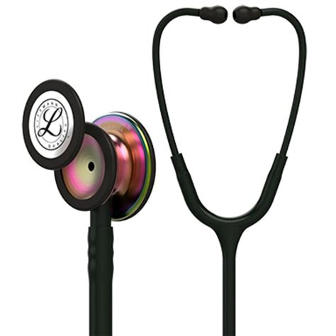 3m Littmann Classic Iii Stethoscope Rainbow Finish Chestpiece Black