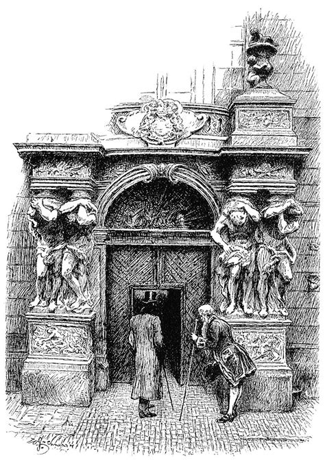 At the Witch’s Door – Old Book Illustrations