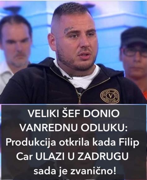 VELIKI ŠEF DONIO VANREDNU ODLUKU Produkcija otkrila kada Filip Car