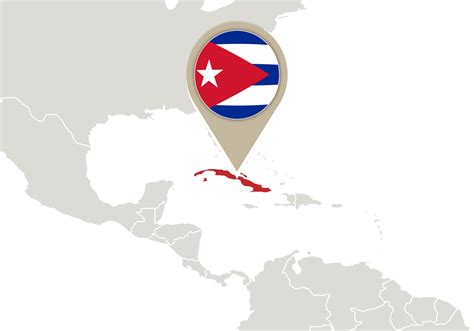 Cuba On World Map Vector Art At Vecteezy