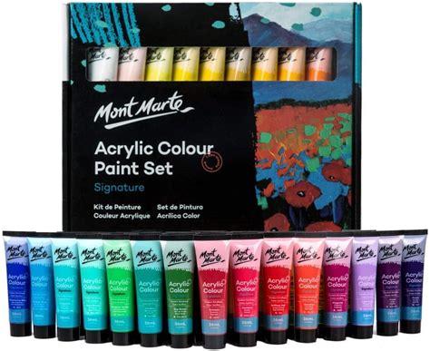 Mont Marte Set Di Colori Acrilici Di Alta Qualit Pezzi Tubetti Da