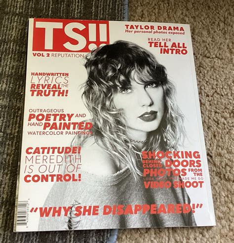 2018 Taylor Swift Reputation Vol 2 Magazine W Cd No Poster Nice