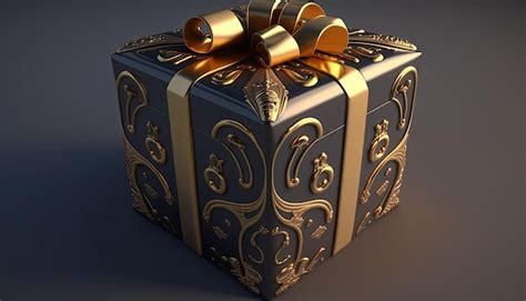 Premium Ai Image Gift Box D Illustration Generative Ai