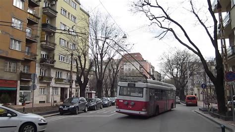 Budapest Victor Hugo Utca Pozsonyi út Trolleybus Bkv No 714 Route