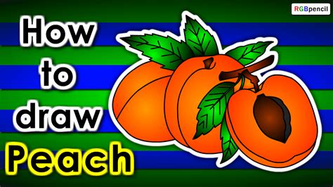 How To Draw Peach Step By Step Easy Drawing For Kids Welcome To Rgbpencil