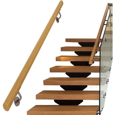 Main Courante Escalier Mains Courantes En Bois Kit Complet Ft Ft