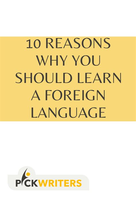 10 Reasons Why You Should Learn A Foreign Language Language Learn