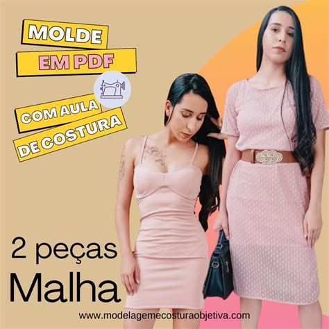 Molde Em Pdf Vestido De Tule De Malha Vestido Combina O Aula