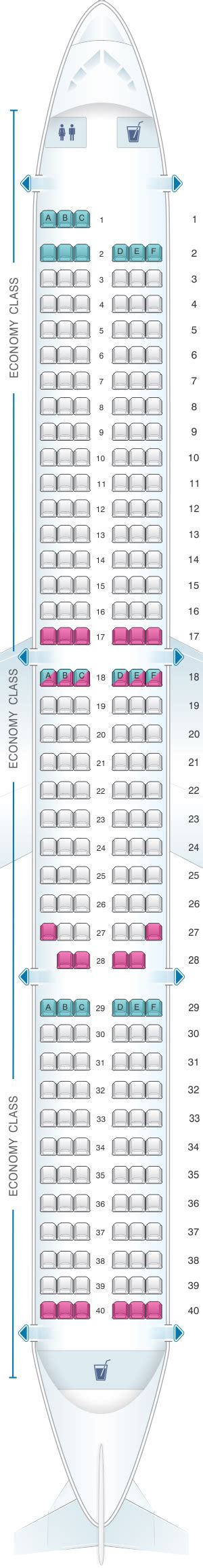 Seat Map Airbus A320 Easyjet Best Seats In The Plane