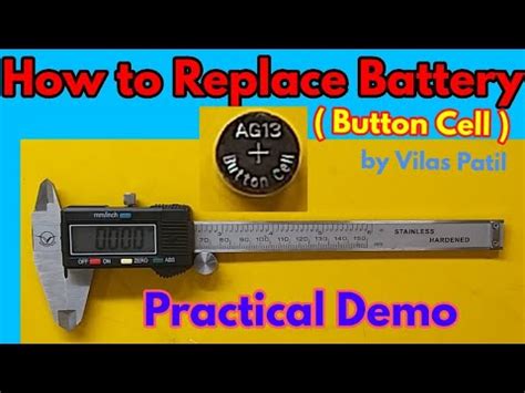 How To Replace Digital Vernier Caliper Battery Youtube