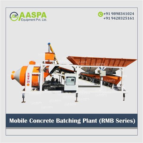 AASPA Fully Automatic Compact Concrete Batching Plant 3 Ton Model