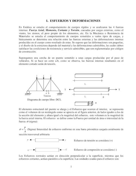 PDF 1 ESFUERZO NORMAL Y DEFORMACIÓN UNITARIA DOKUMEN TIPS