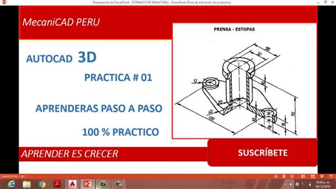 Pieza Mecanica Autocad 01 YouTube